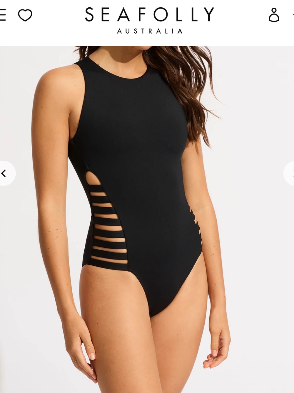 New Seafolly Collective Multi Strap One Piece - Black - Picture 7 of 13